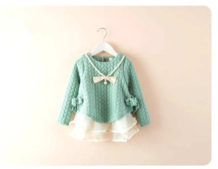

Korean-style Girls Spring Air Cotton Dress Infants Long Sleeve Princess Dress Childrenswear Support