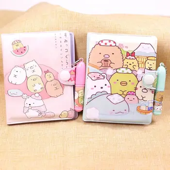

Cute Cartoon Notebook with Ballpoint Pen Journal Diary Planner Notepad School Stationery