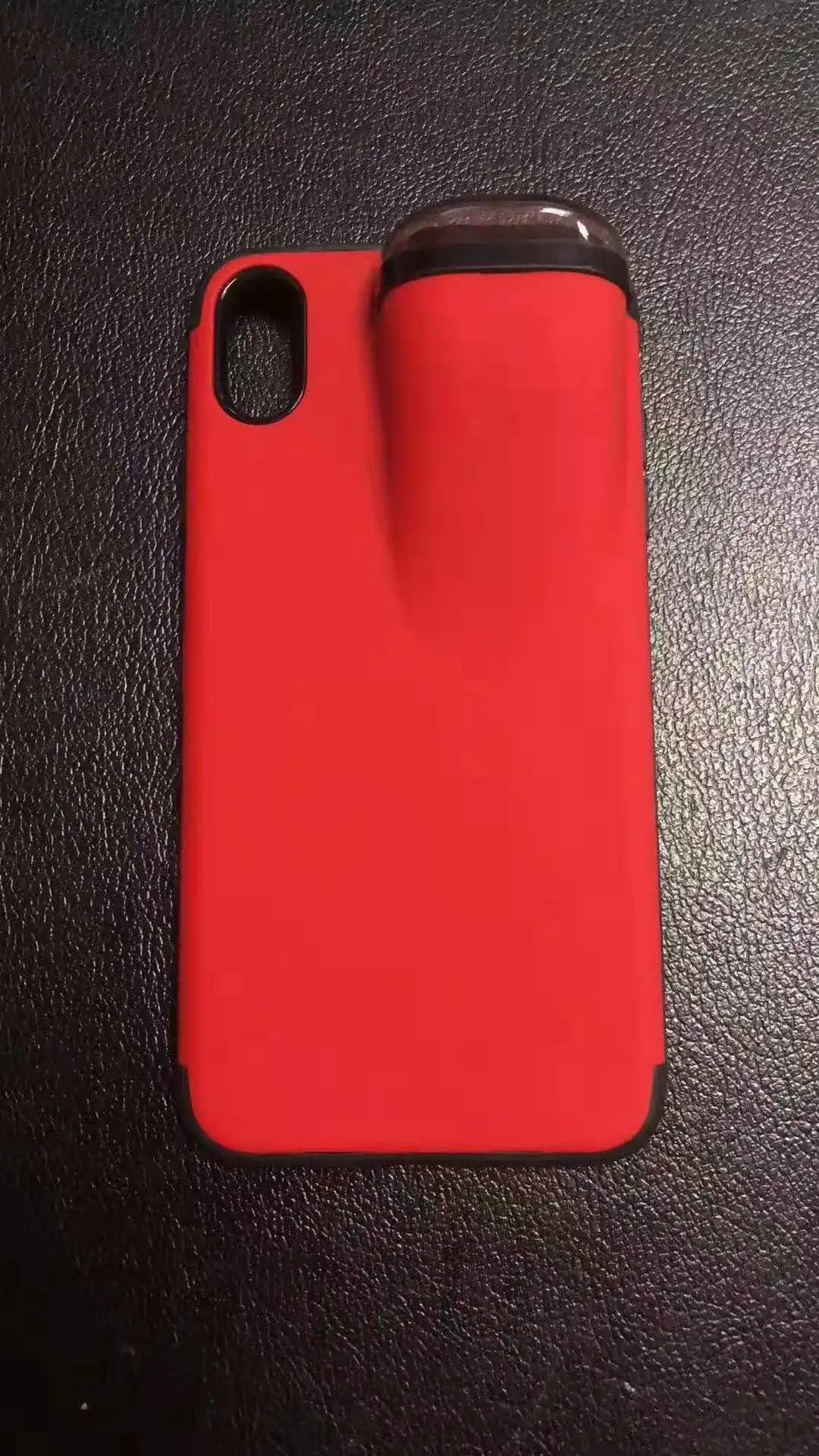 Red Для Airpods i8 i8 Plus i7 i7 Plus i6 i6s Plus X XS Max 2 в 1 модный легкий защитный чехол для iPhone 11 Pro Max 11 Pro - Цвет: Red