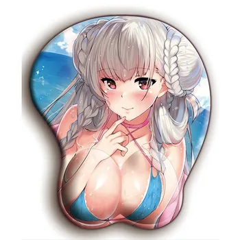 

FFFAS Anime Soft Hip Silicon 3D Mouse Pad Gaming Mousepad With Wrist Support Girl Mouse Pad Sexy Big Butt MouseMat