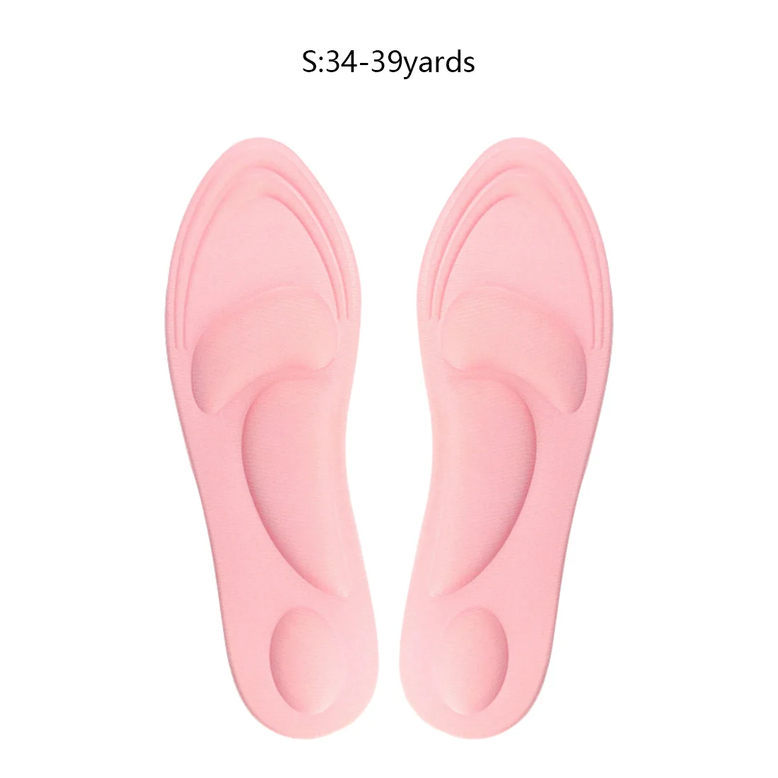 1 пара insole стелька супинатор ортопедический стельки для обуви плоские ноги уход за подошвой обувь ортопедические подушки инструмент для ухода за ногами - Цвет: Orange S