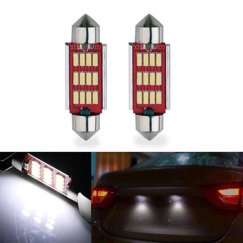 

2x Car Led Error Free 36mm C5W 4014 SMD Lamp 12V License Number Plate Light For Kia Sportage Cerato
