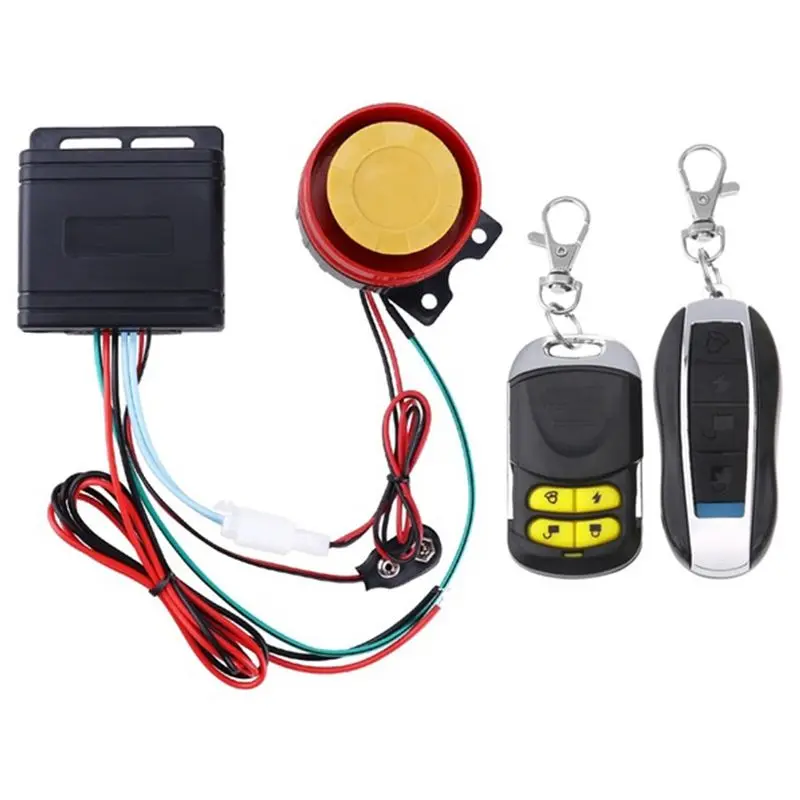 

12V Double Remote Control Universal Motorcycle Motorbike Scooter Anti Theft Security Alarm System