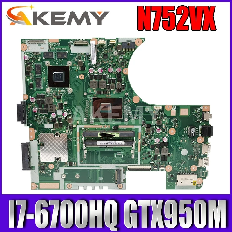 N752VX материнская плата для ноутбука ASUS VivoBook Pro N752VW N752V оригинальная I7 6700HQ | Материнские платы для ноутбуков -4000054009494