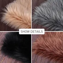 Ковер пушистый ковер шерстяной ковер роскошный Противоскользящий теплый разноцветный неправильной формы 180X110 см домашний декоративный коврик диван