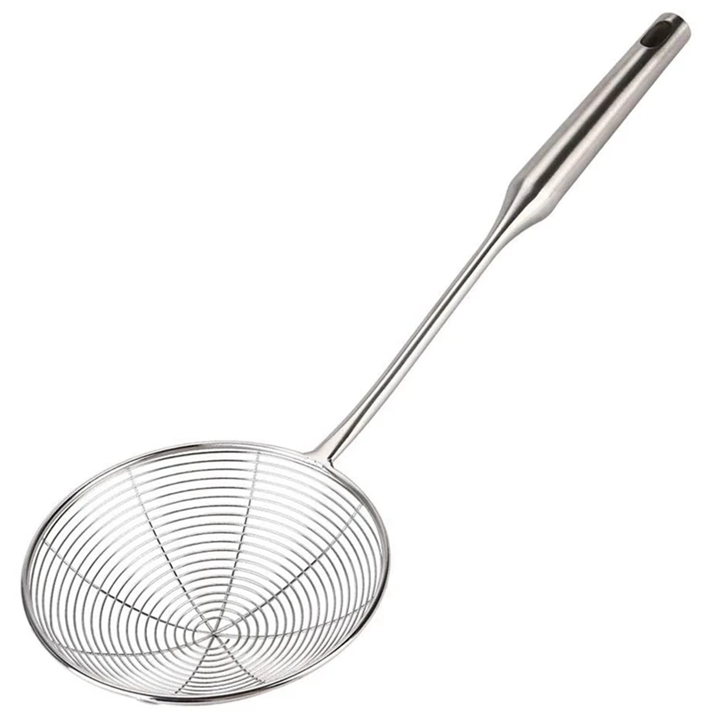 New Spider Strainer Skimmer Ladle Stainless Steel Metal Frying Basket