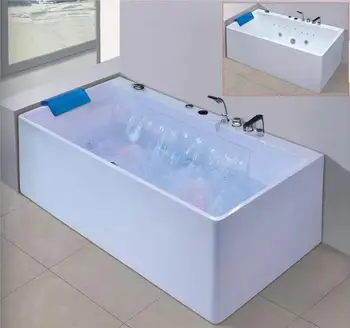 

Deep bath home adult independent type acrylic bathroom tub bubble bath small family bubble massage bath crock