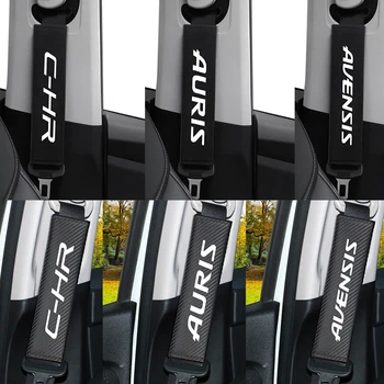 

Carbon Fiber Decorative Car Shoulder Pad Sleeve Protection Strap fit for Toyota avensis auris hilux yaris c-hr verso car styling