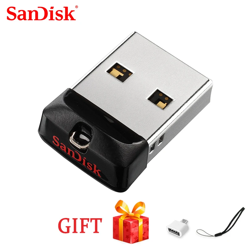 SanDisk USB 2 0 100% оригинал CZ33 Mini Pen Drive 64 ГБ 32 16 8 флэш накопитель U диск USB|USB