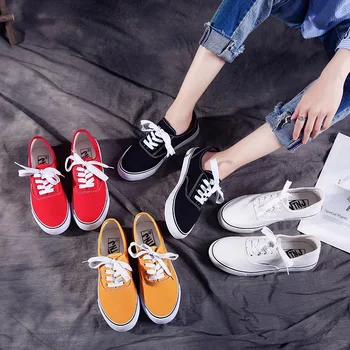 

2020 New Women Canvas Shoes Breathable Wild Spring Autumn All Match Must Have Casual Sneakers Flat Heel Zapatillas Mujer W24-99