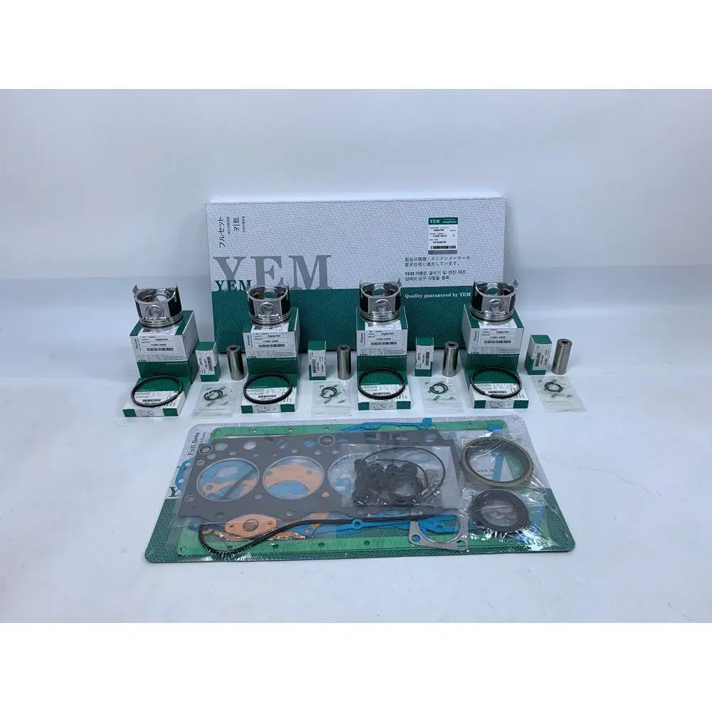 

New Aftermaket Engine Part 4TNV88 Engine Rebuild Kit With Cylinder Gaskets Set Piston Rings For Yanmar