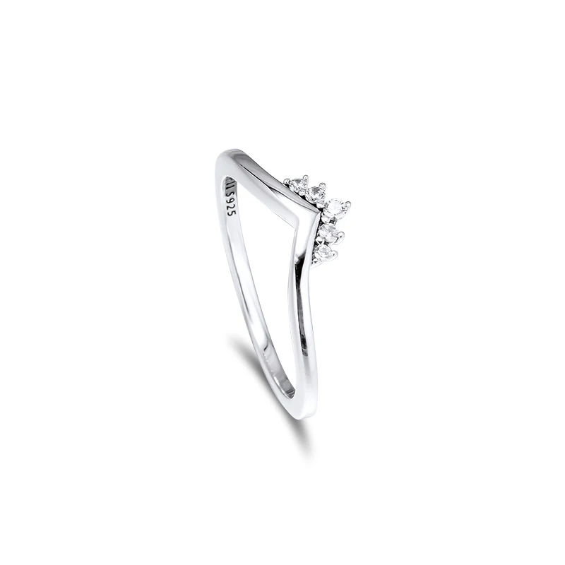 CKK кольцо тиара Wishbone кольца для женщин Anel Feminino 925 ювелирные изделия из стерлингового серебра женская свадебная помолвка