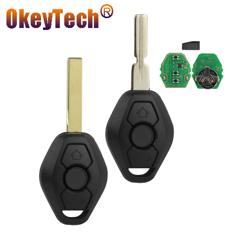 OkeyTech EWS Sytem Car Remote Key for BMW E38 E39 E46 X3 X5 Z3 Z4 1/3/5/7 Series 315/433MHz ID44 Chip Keyless Entry Transmitter |