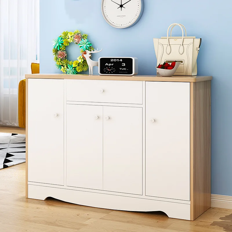 

A Generation of Fat Open-Special Offer Large-Volume Three-door Storage Cabinets Coloured Drawing Entrance Cabinet Multi-function