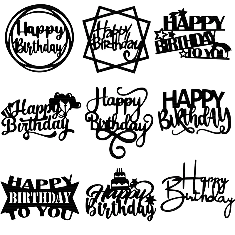 Различные счастливые дни рождения предложения металлические Вырубные штампы