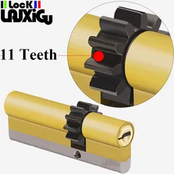 Common  11 teeth Super C level lock  Security Copper Lock Cylinder Interior Bedroom Living  Brass Locking Security Door lock