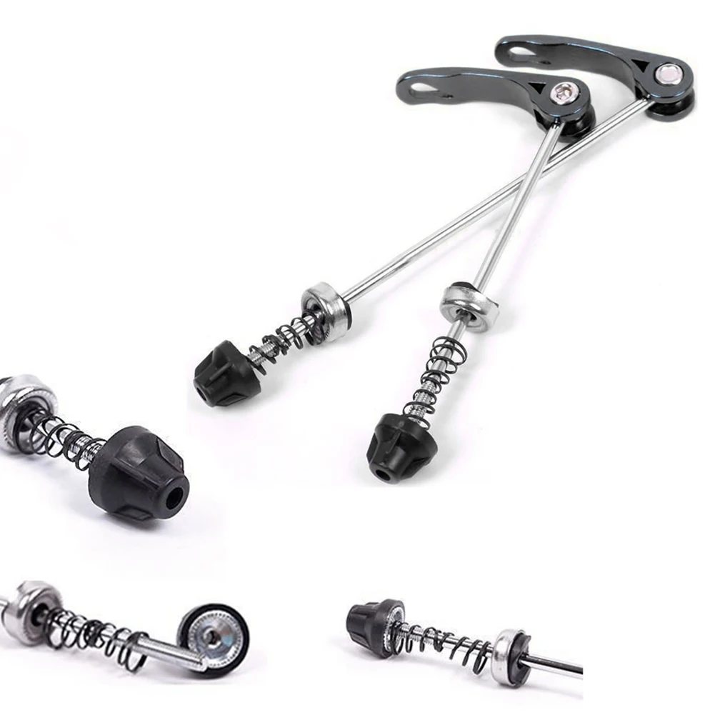 One  Pair 14.5cm 17.5cm Aluminum Alloy  Road Mountain Bike Bicycle Cycling Wheel Hub Skewers Quick Release Bolt Lever Axle Set