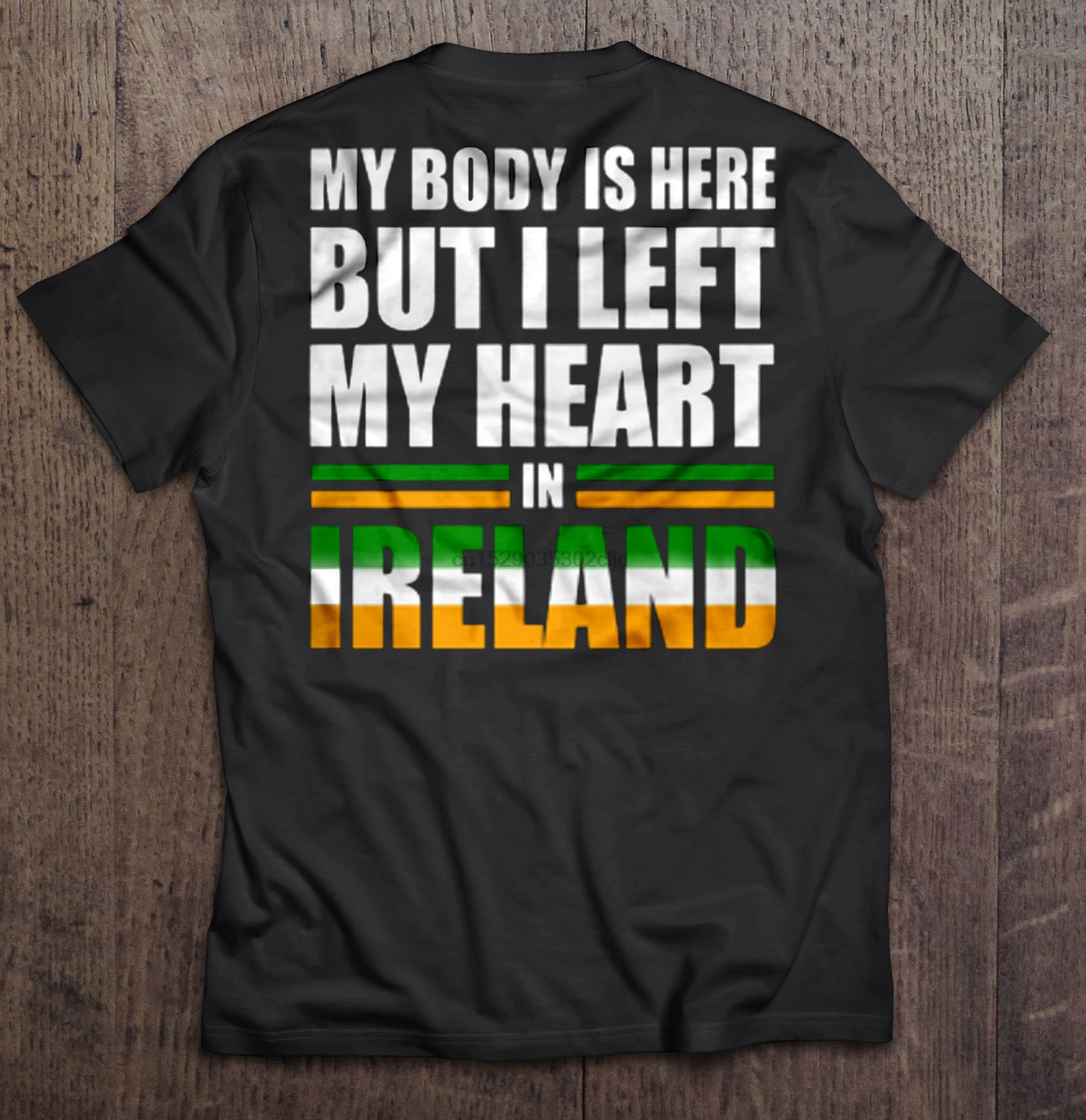 Мужская футболка My body is here но я оставил свое сердце в Ireland женская и | одежда