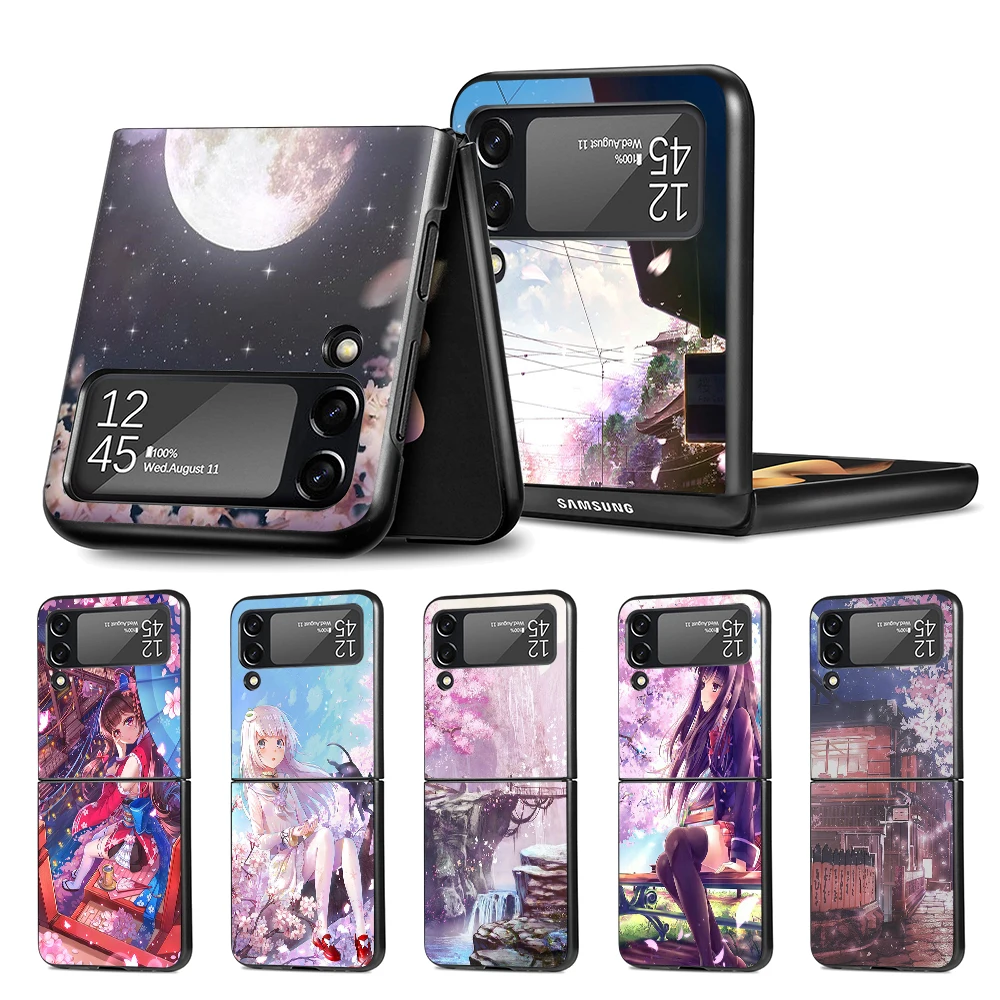 Galaxy Z Flip 4 Cherry Blossoms Cases Samsung Galaxy Z Flip4 5g Case