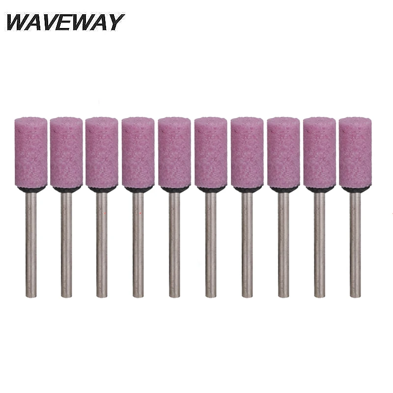 WAVEWAY 10pcs/set 3*8mm Abrasive Mounted Stone For Dremel Rotary Tools