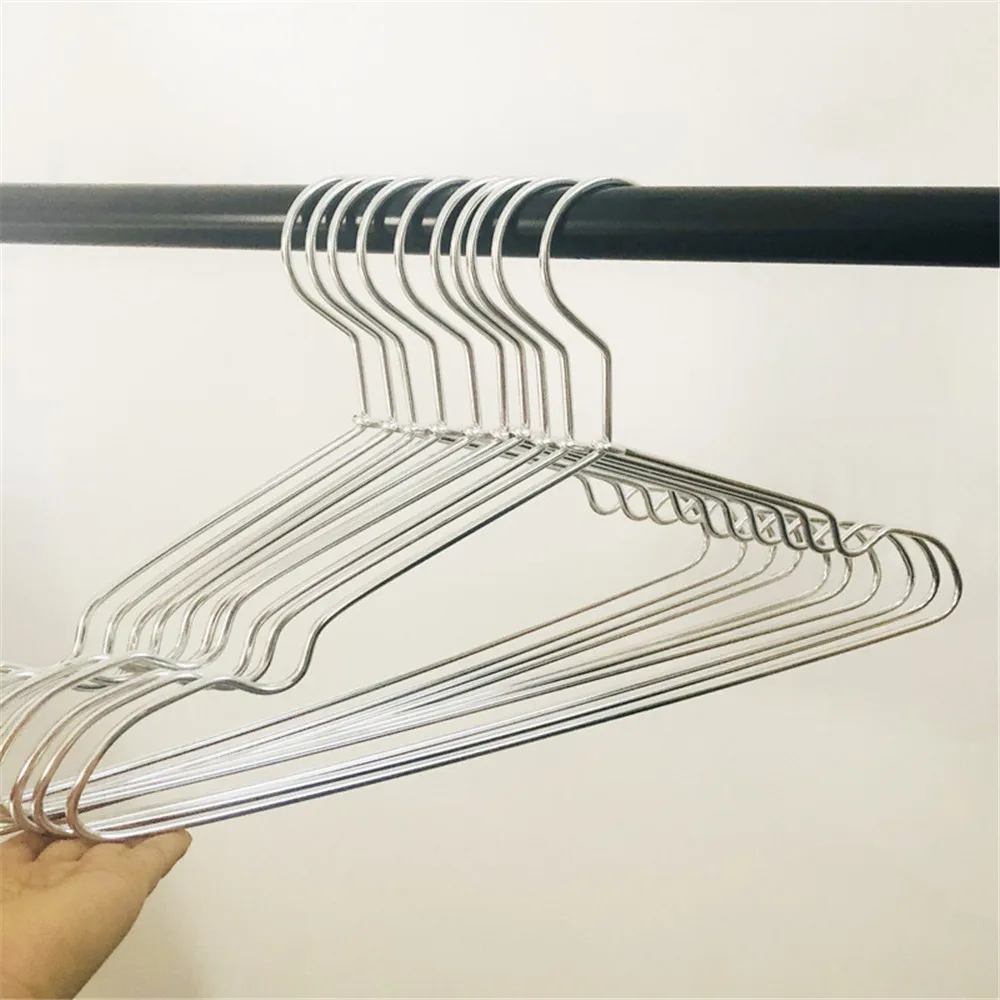 10pcs Thickened Disposable Plastic Clothes Hangers, Anti-slip Adult Coat  Hanger For Dry Cleaning Shop