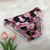 Gay Underwear Men Briefs Shorts Cueca Silk Flower Panties Man Flower Ultra-thin Seamless Sissy Underpants Plus Size M-4XL 1