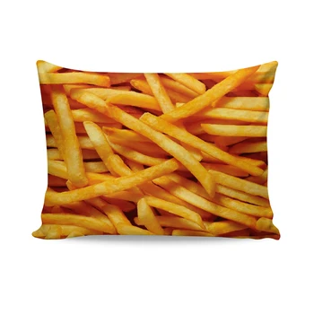 

French Fries/Doritos 3d printed Pillow Case Polyester Decorative Pillowcases Throw Pillow Cover food