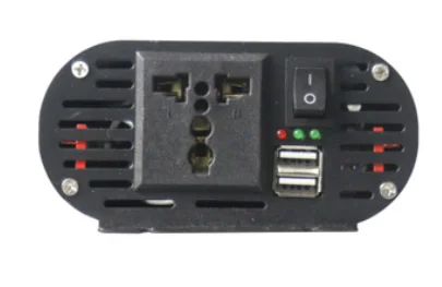 Двойной USB 2000 Вт DC 12 В/24 В к AC 120 В/220 В автомобильный инвертор зарядное устройство конвертер адаптер с солнечной панелью