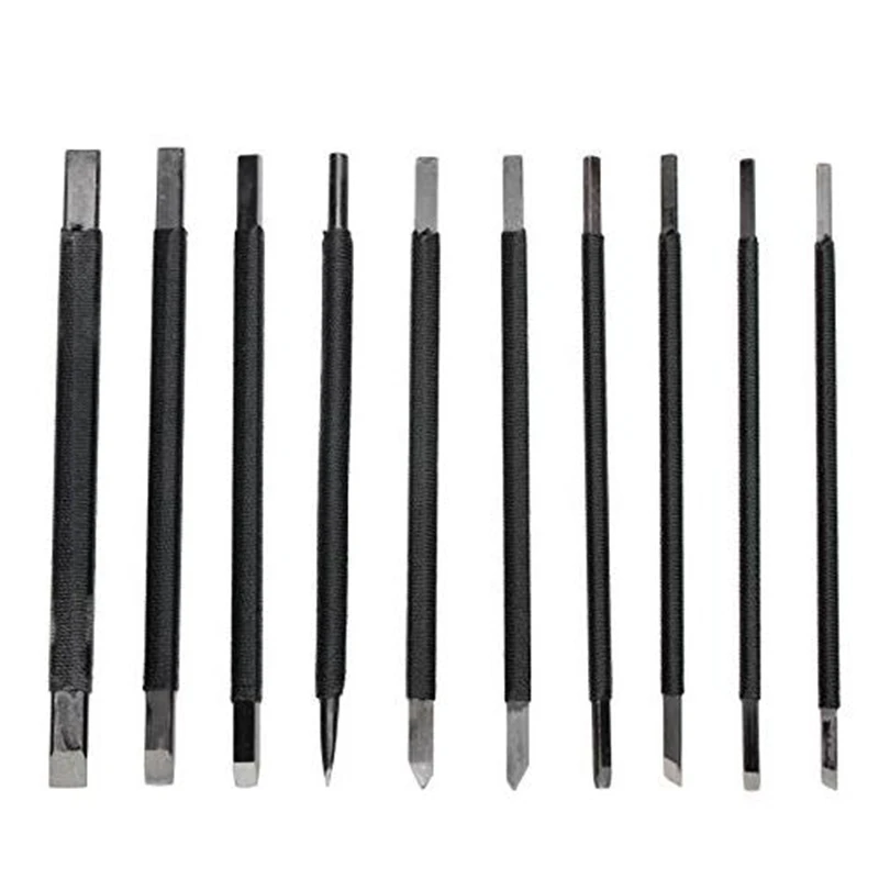 BMBY-10pc/набор инструмент для резьбы по камню нож для резьбы по камню долота/комплекты ножей ручной инструмент для художника по дереву