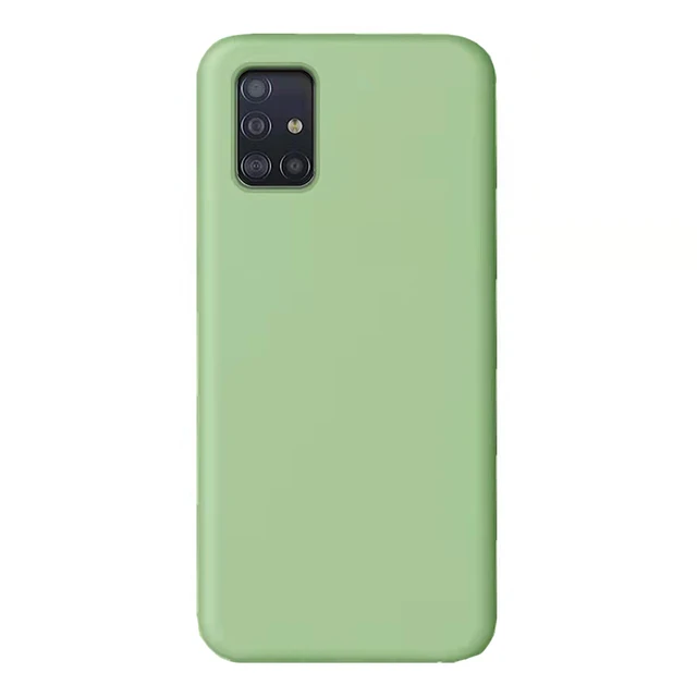 Liquid Phone Case Cases On For Samsung Galaxy S21 S20 Plus S 21 Ultra S 20 FE Soft Silicone Cover Samsun Galaxi a12 a52 a72 Case Green