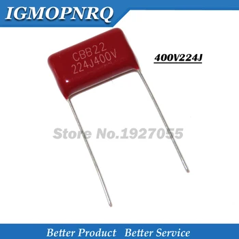

20PCS 400V224J 400V 0.22UF 220NF 400V 224J 224 CBB P10 Polypropylene film capacitor new 400V224J-P10