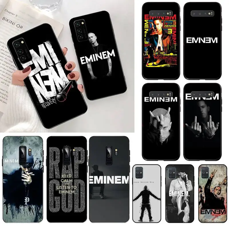 Мягкий силиконовый чехол для телефона CUTEWANAN Rapper Eminem из ТПУ Samsung S20 plus Ultra S6 S7 edge S8 S9