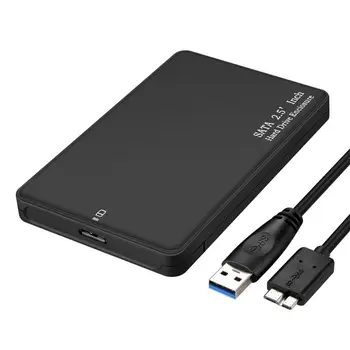 

USB 3.0 External Hard Drive Enclosure Storage Devices Case 2.5 Inch 2TB Portable Disk Support 3 Minutes Of Intelligent Sleep