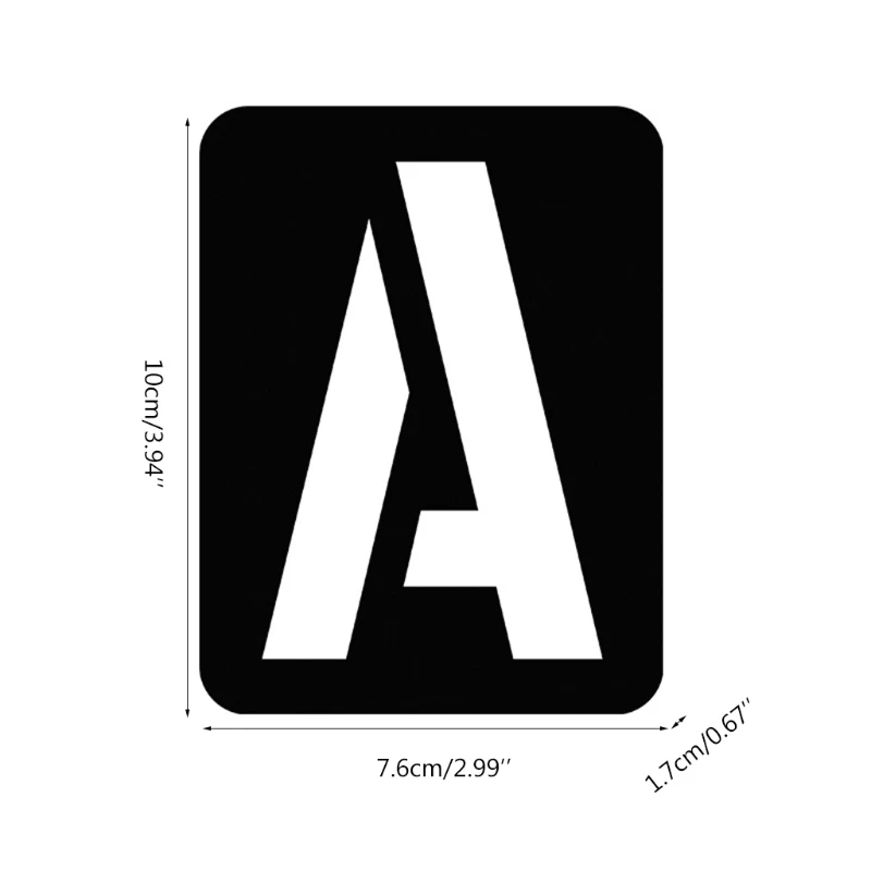 Plantillas de letras y números para pintar, plantillas prácticas del  alfabeto, dirección DIY, J60A - AliExpress