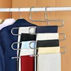 5 layers Stainless Steel Clothes Hangers S Shape Pants Storage Hangers Clothes Storage Rack Multilayer Storage Cloth Hanger ► Photo 3/6