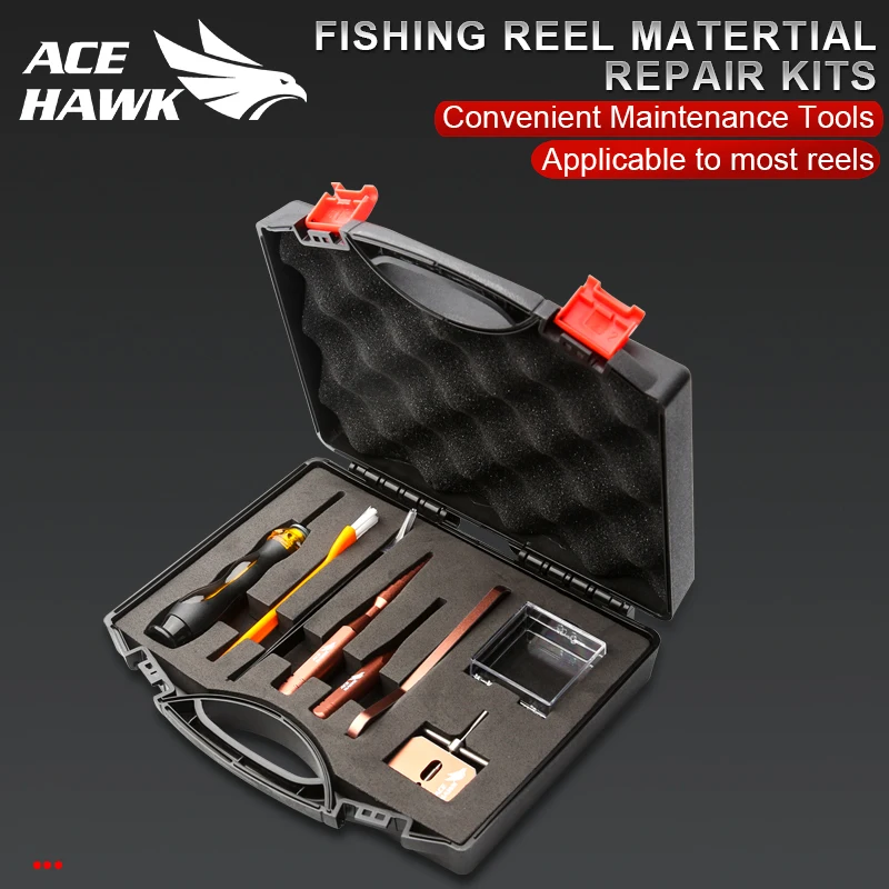 Fishing Tools Fishing Reels Tools Fishing Tool Fishing Tackle Ace Hawk DIY Baitcasting Fishing Reel Matertial Repair Kits Combo Maintenance Tools