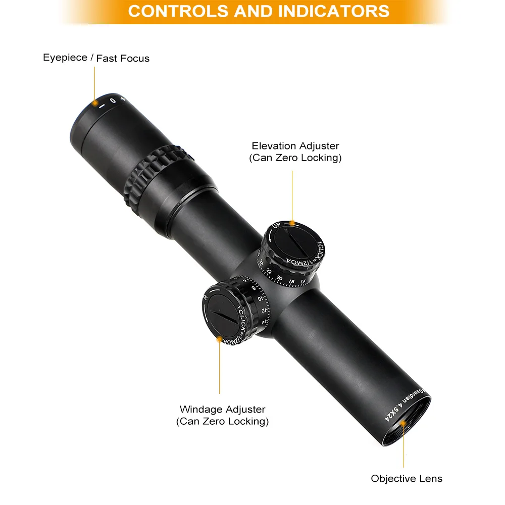Ohhunt Guardian 4 5x24 охотничий компактный прицел проволока сетка 1/2 половина мил точка 30