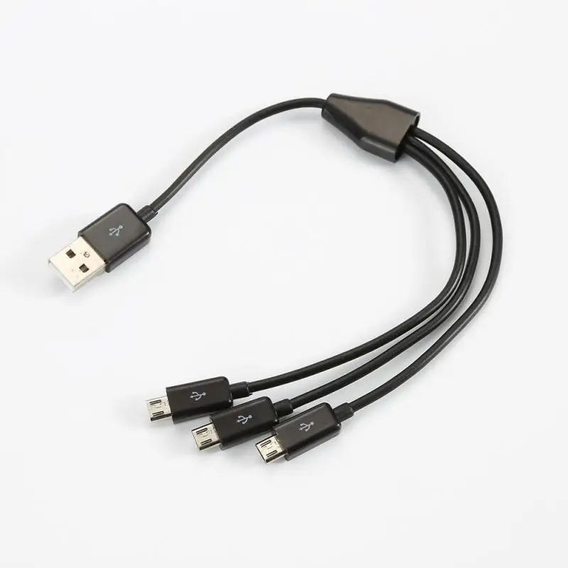 1 шт микро USB 3 хаб зарядное устройство зарядный кабель синхронизации данных для samsung Galaxy S5 S6 универсальный кабель для зарядки для телефона android
