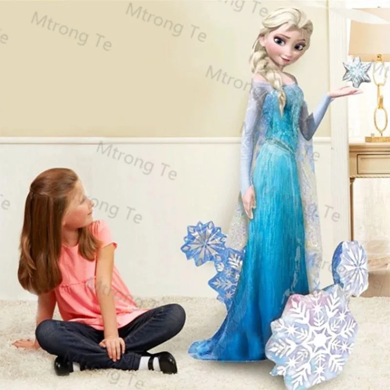 Big 3D Elsa Frozen Princess Foil Balloons Baby Shower Girl Birthday Party Decoration Kids Toy Cartoon Theme Disney Frozen Globos