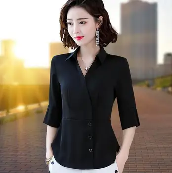 

Simple atmosphere long-sleeved shirt women spring loose casual sleeve shirt shirt K7JD11-83-107