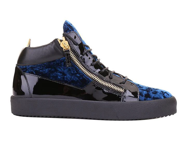 Newest Beertola Flock Men's Sneakers Round Toe Lace Up Zipper Casual Men Flats High Quality Leisure Style Chaussures Hommes 2