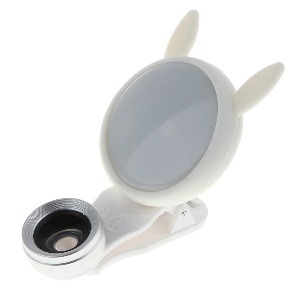 

Portable Stylish Mobile Phone Selfie 24 LED Ring Flash Fill Light Clip Camera Photography Ring Light Enhancing Photography