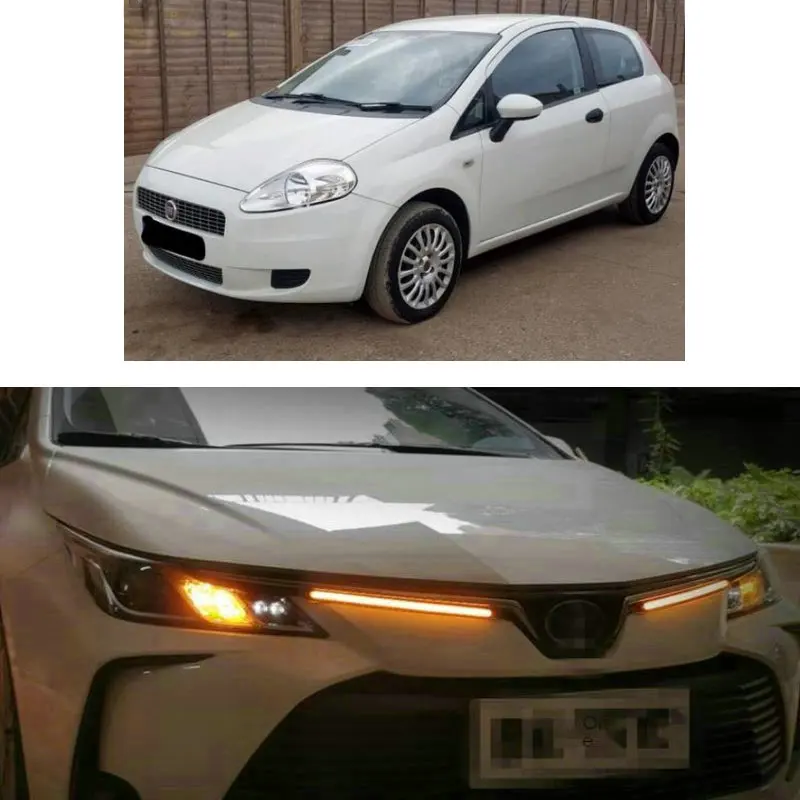 Led Daytime Running Light Drl Indicatore Di Direzione Per Fiat Grande Punto Idea Linea Scudo Sedici Seicento Stilo Doblo Ducato Ulysse