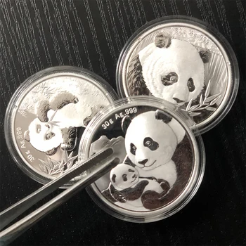 

2018 / 2019 / 2020 Panda Coin , 30 g , NEW UNC Collectibles, China 10Yuan , Real Original Silver Commemorative Coin, Gift