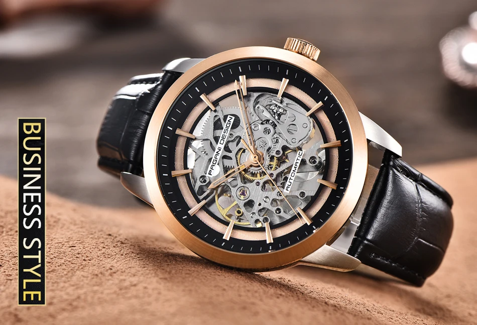 2021 Pagani Design New Men's Luxury Automatic Mechanical Watch Stainless Steel Waterproof Sports Leather Watch Relogio Masculino