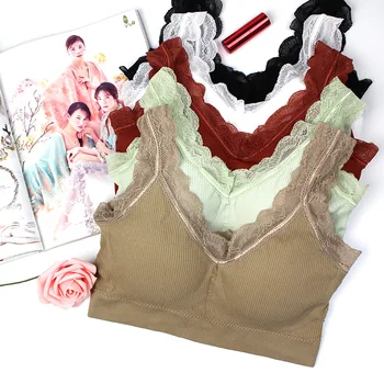 

Sexy bra seamless lace up bra front closure bra plus size women bracier de mujer For Women