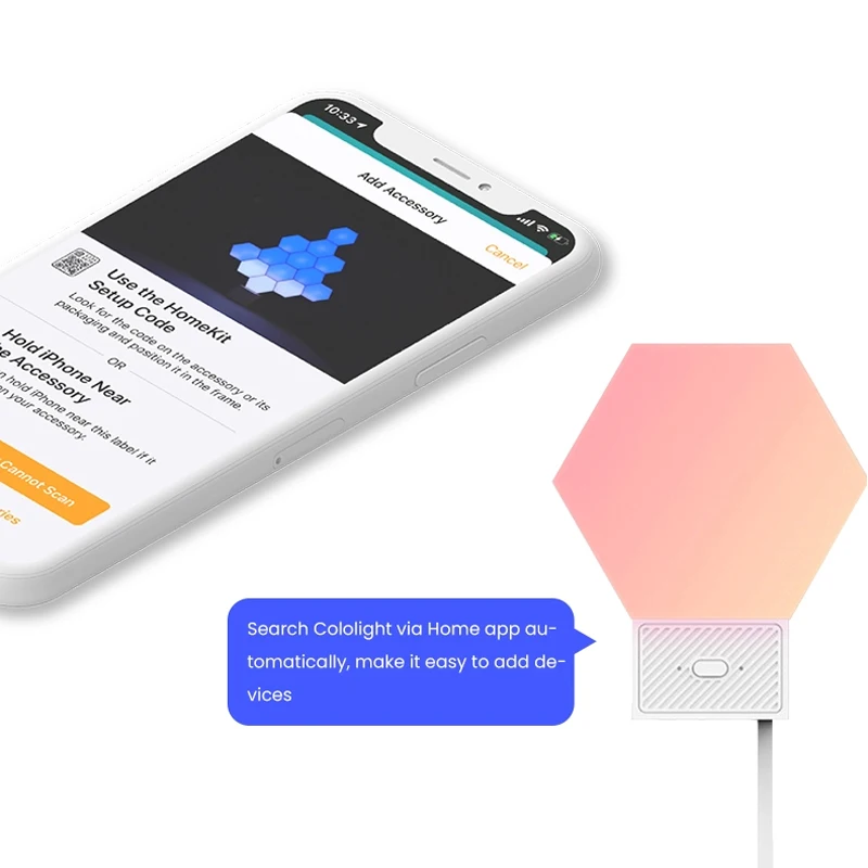 LifeSmart Cololight 플러스 스마트 LED 조명 패널, DIY 퀀텀 라이트, 애플 홈킷 구글 알렉사와 작동, 1 천 6 백만 RGB 색상