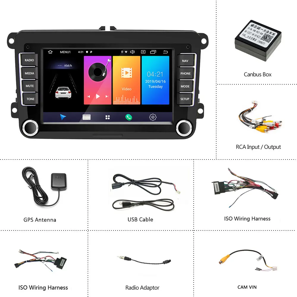 Автомагнитола Podofo 2 din Android 8 1 GPS для