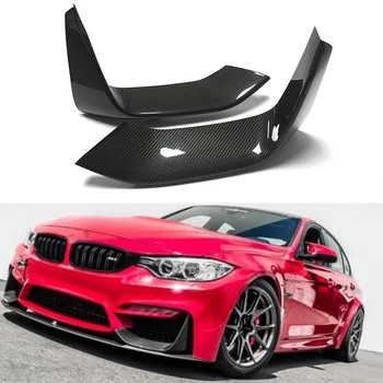

2Pcs Carbon Fiber Front Bumper Spoiler for BMW M3 M4 F80 F82 F83 2014-17