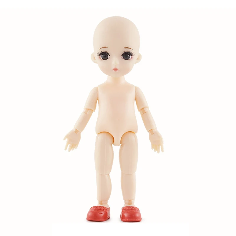 New 13 Movable Jointed Dolls Toys Mini 16cm BJD Baby Girl Boy Doll Naked Nude Body Fashion Dolls Toy for Girls Gift 29